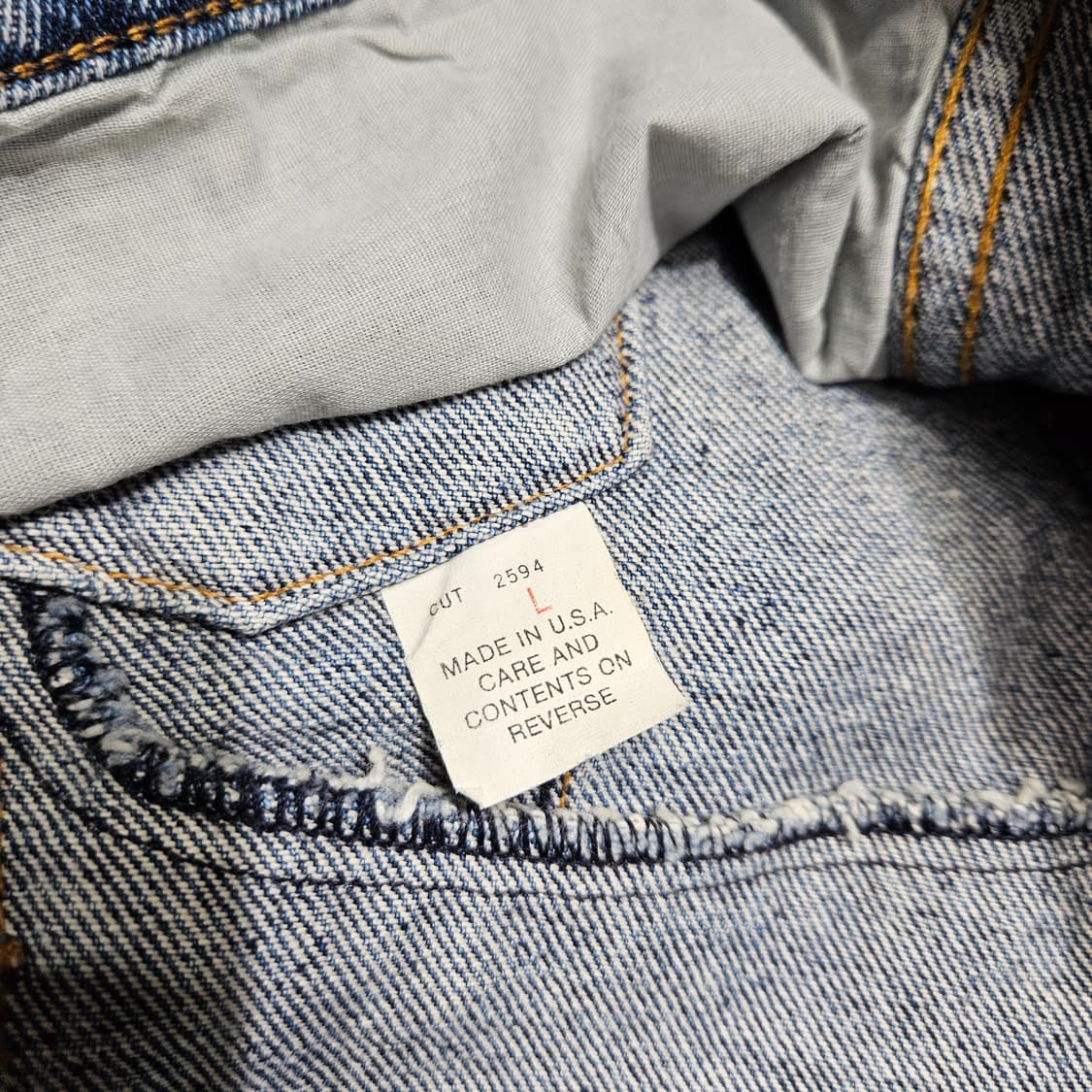 90s 할리데이비슨 데님 자켓[L] 상품이미지8