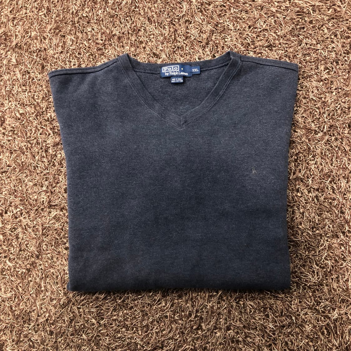 XXL 폴로 랄프로렌 코튼 브이넥 니트 상품이미지1