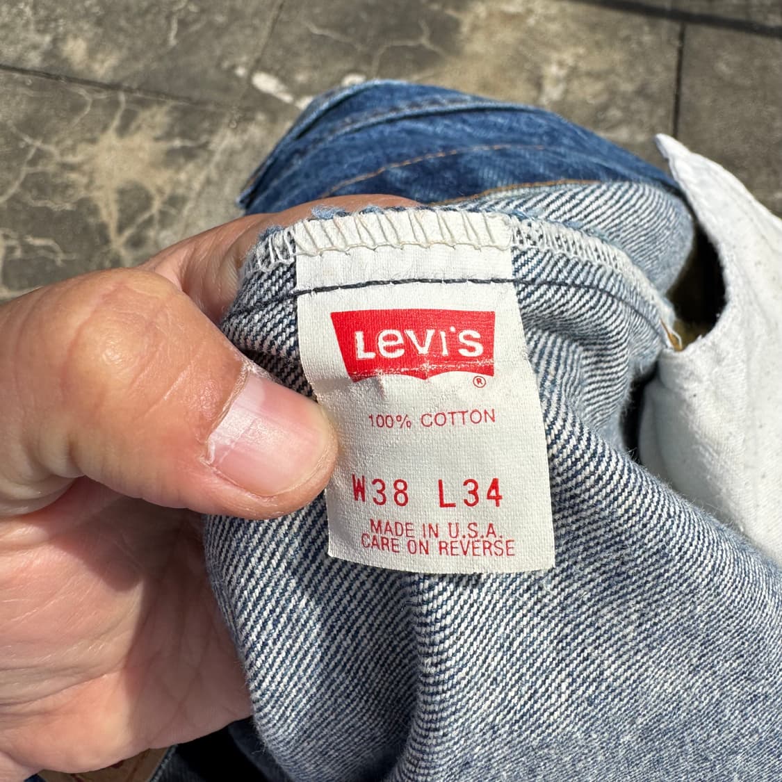 [37] 90s 리바이스 505 블루 데님 팬츠 상품이미지9