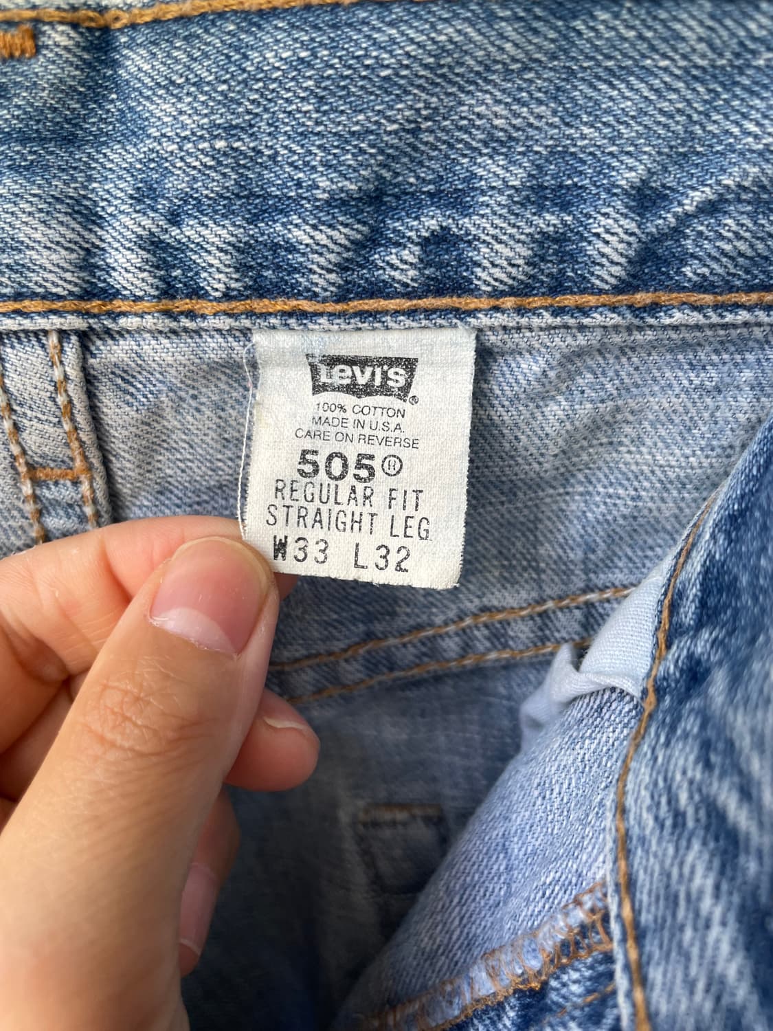 1990's Vintage Levi’s 505 Denim Shorts  상품이미지8