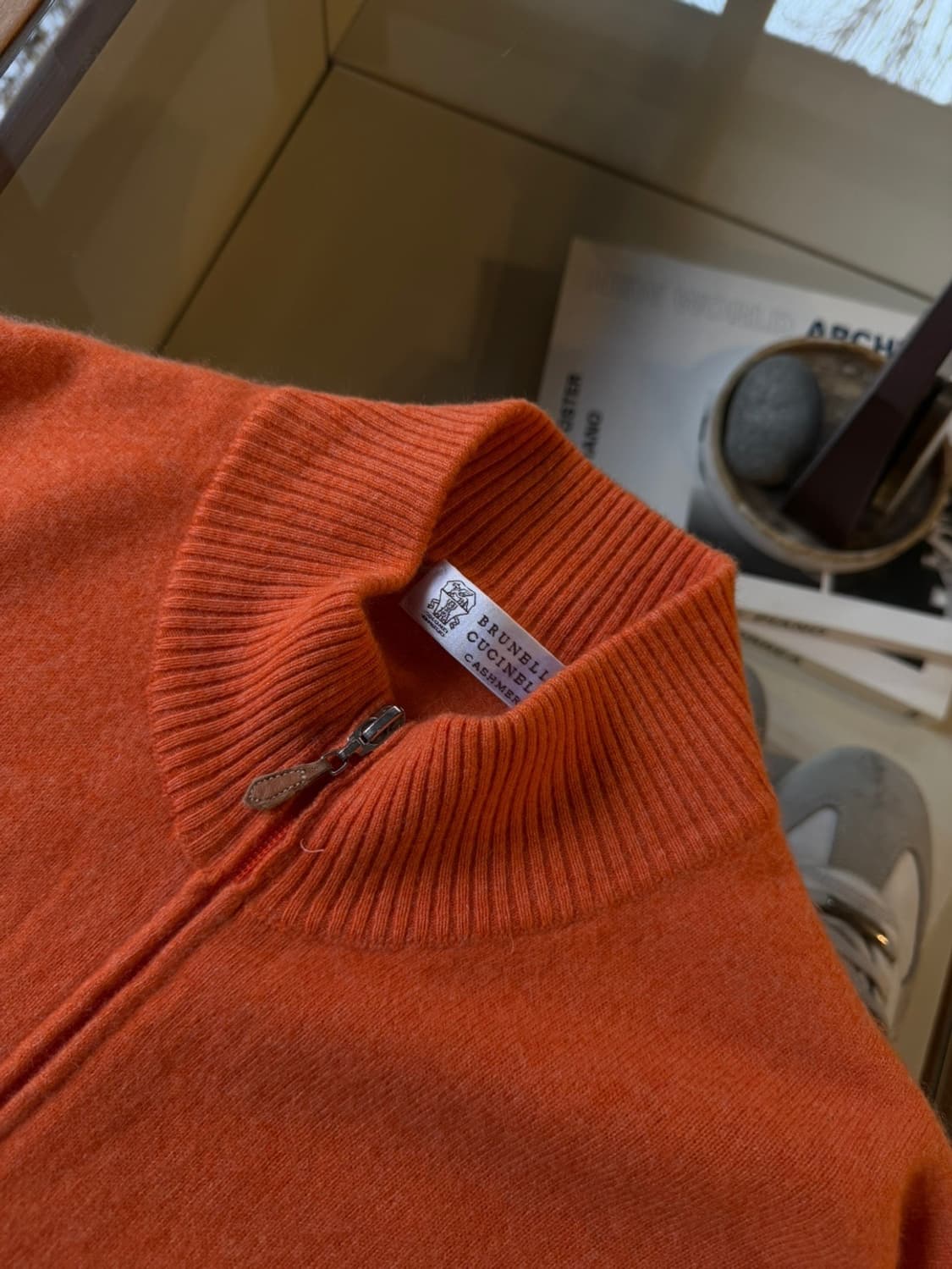 브루넬로 쿠치넬리 캐시미어 짚업 니트 100 상품이미지9