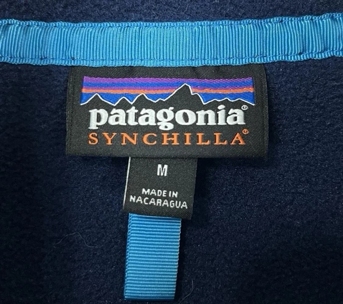 10s 파타고니아 신칠라 스냅-T 네이비/레드/블루 상품이미지4