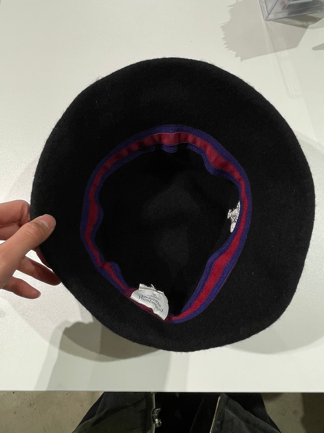 비비안 웨스트우드 블랙 orb 로고 울 버킷햇 상품이미지7