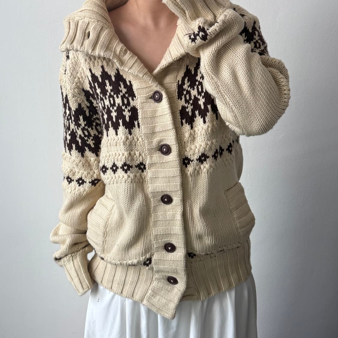 [M] 아베크롬비 헤비울 코위찬 가디건 상품이미지1