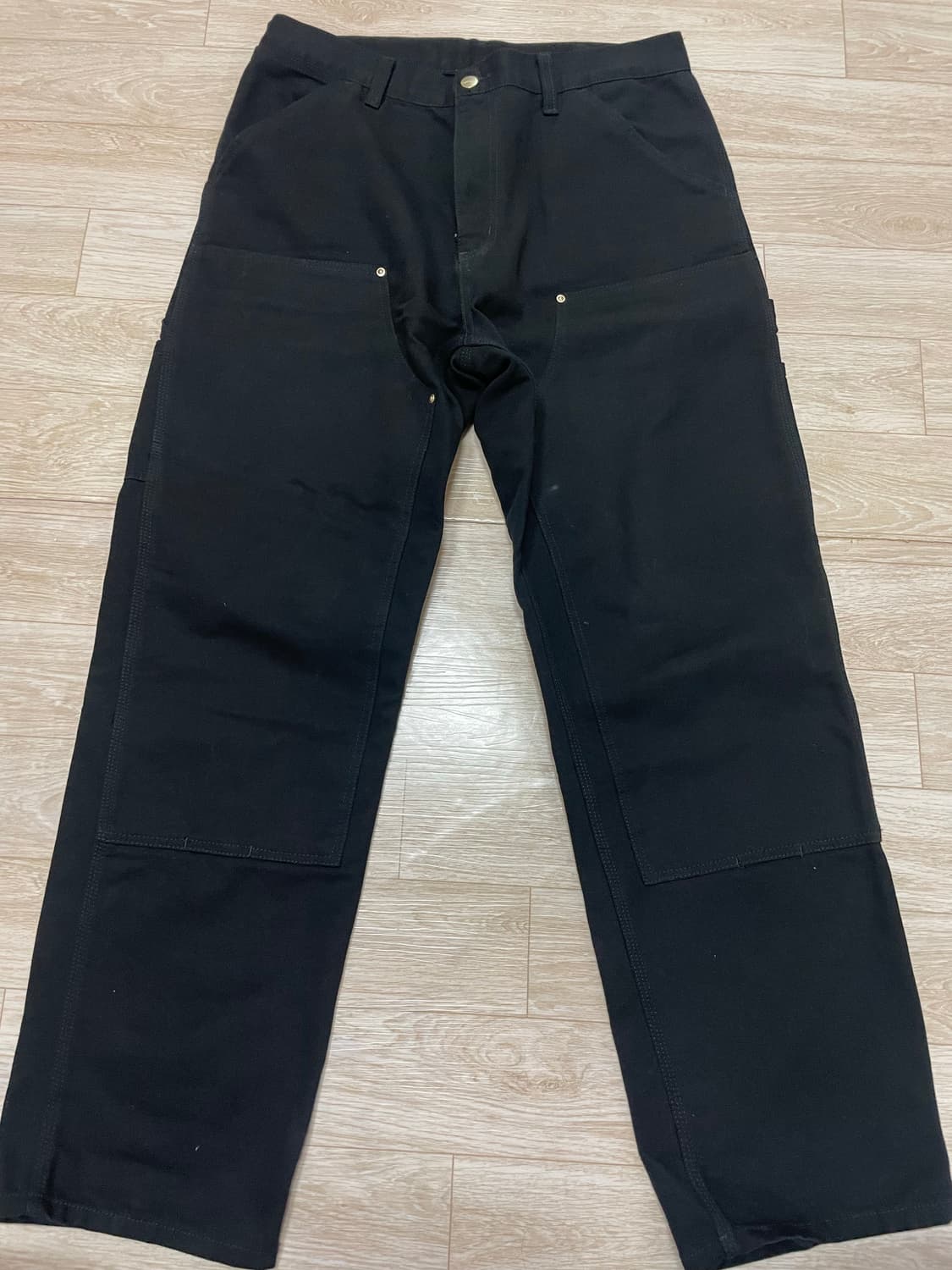 칼하트wip 더블니 팬츠 Black 상품이미지1