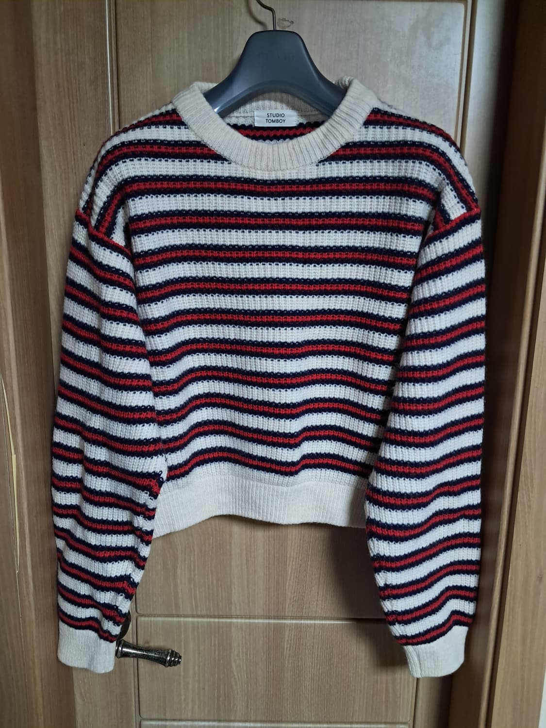 톰보이 크롭 스웨터 F 상품이미지2