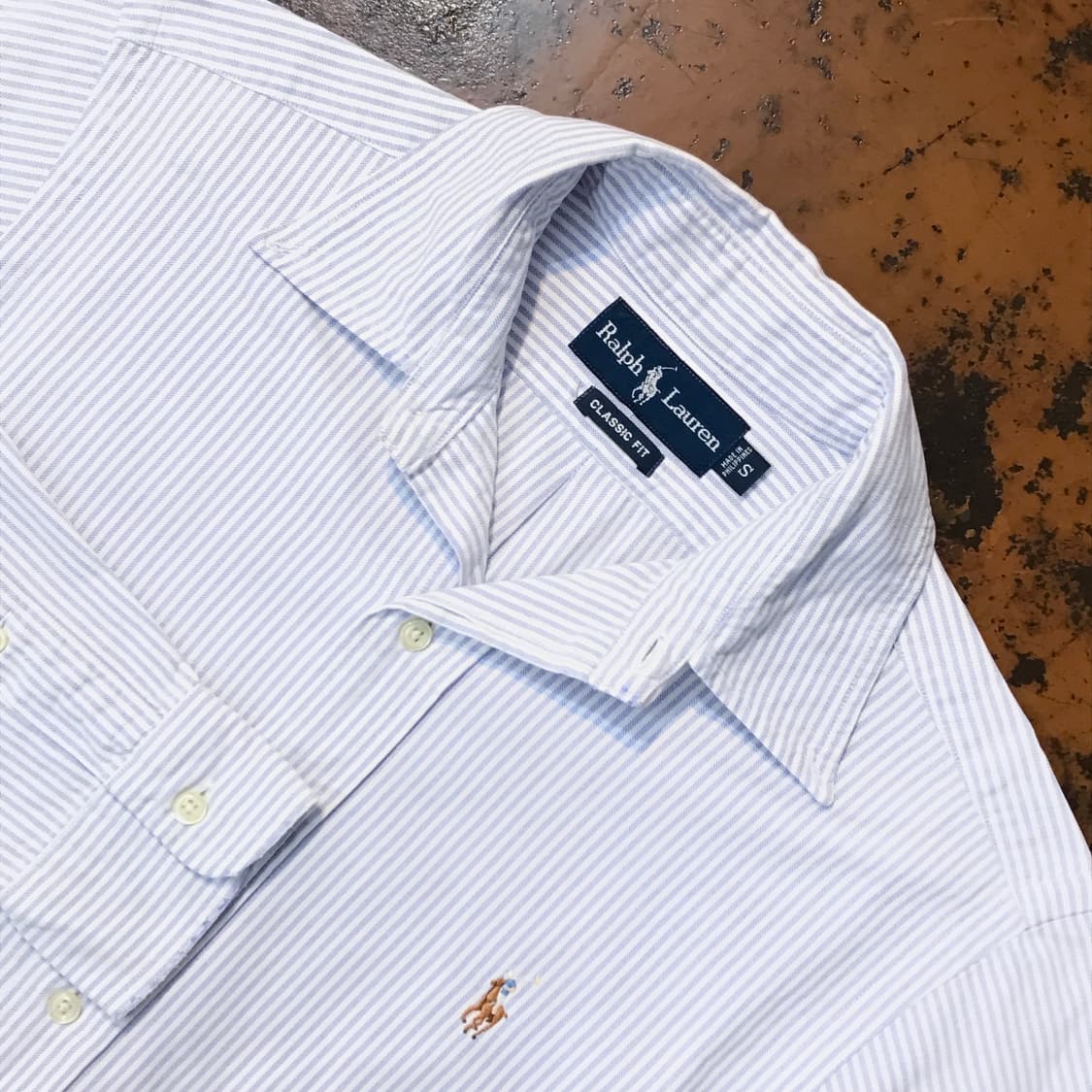 폴로랄프로렌 소라 스트라이프 옥스포드 셔츠 남성 105 사이즈 상품이미지3