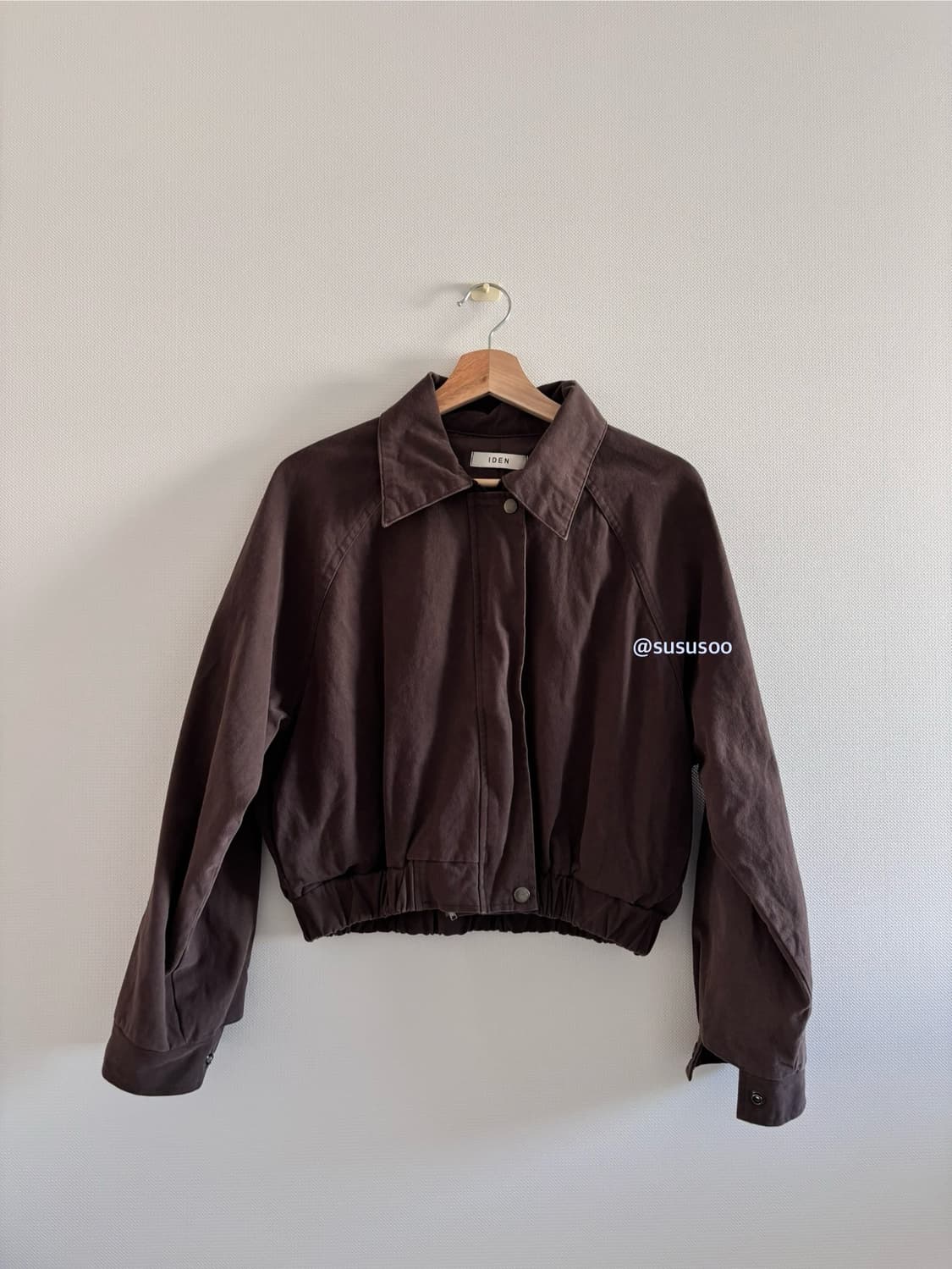 빈티지 브라운 크롭 자켓 상품이미지1