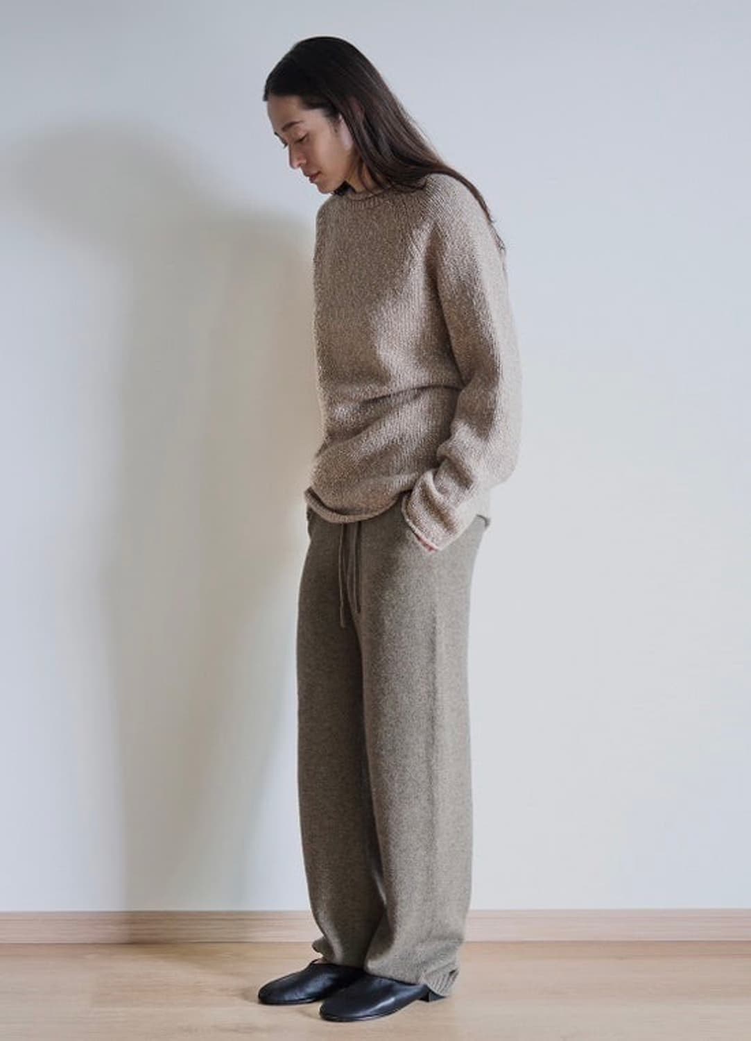 lfm 코지 니트 팬츠 (블랙) 상품이미지3