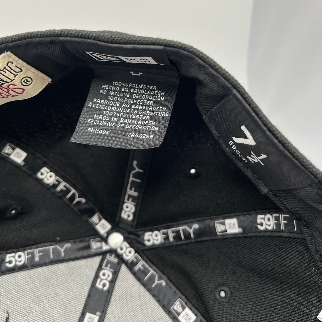 스투시 x 뉴에라 s로고 스냅백 블랙 7.5사이즈 상품이미지7