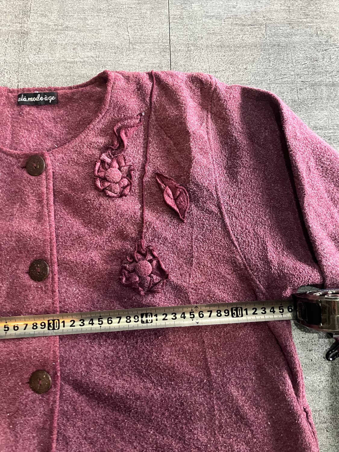 일본빈티지 Alamadeage 하구미모리걸 달천깔페어리 플라워벌룬자켓 상품이미지2