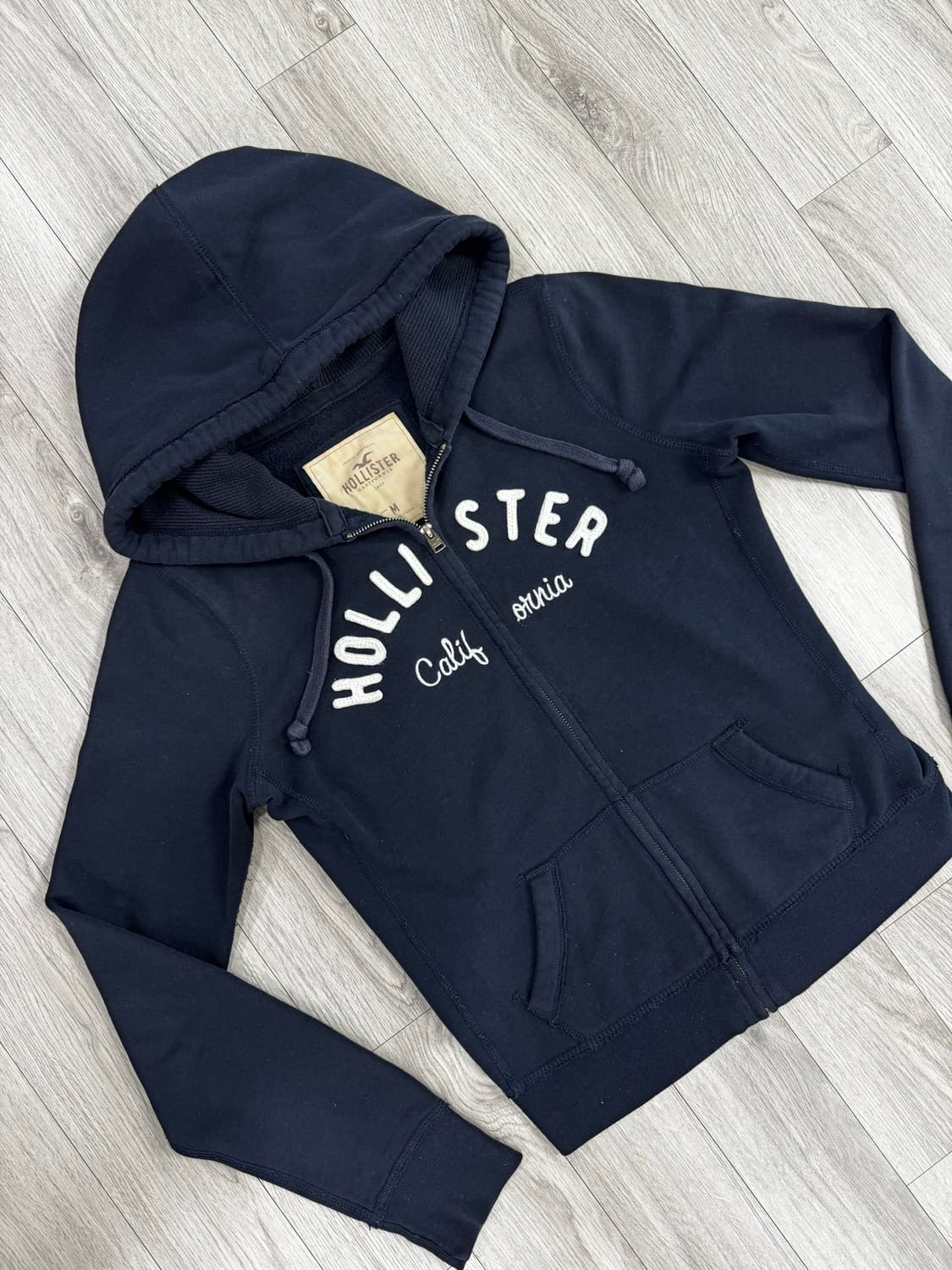 홀리스터 네이비 슬림핏 후드집업 상품이미지3