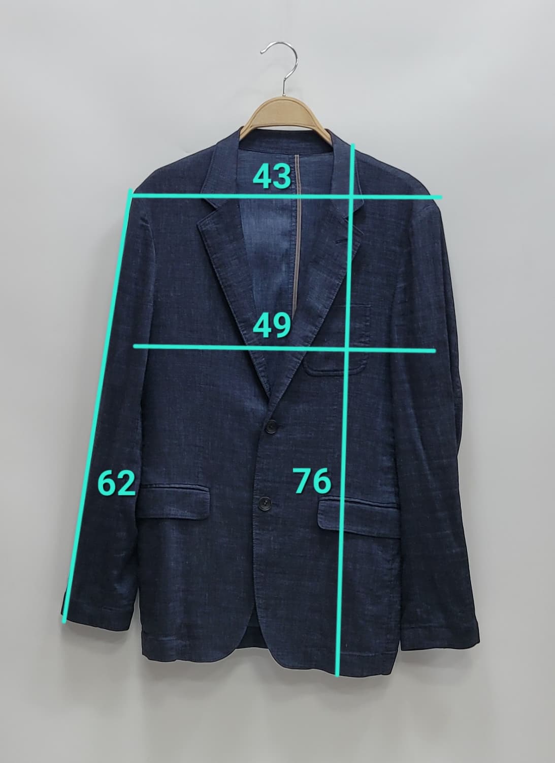 series 시리즈 린넨 블레이저 자켓 / 남 100 (추천 95)네이비 상품이미지9