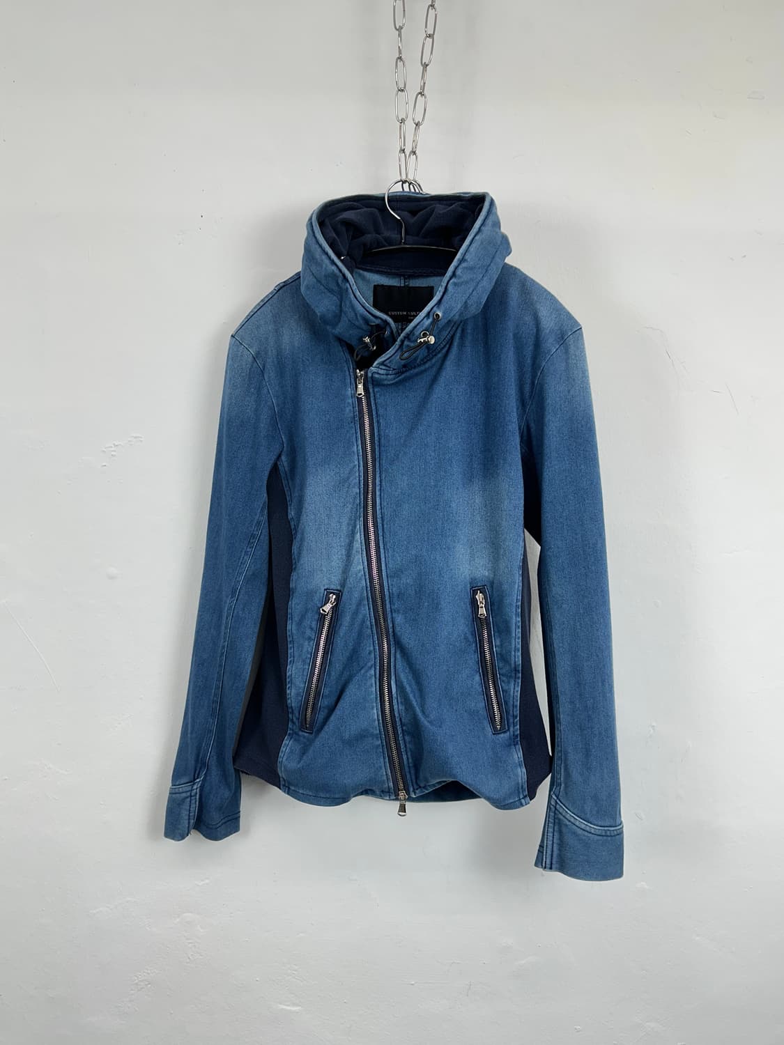 Custom Culture Asymmetric Zip Denim Hood 상품이미지5