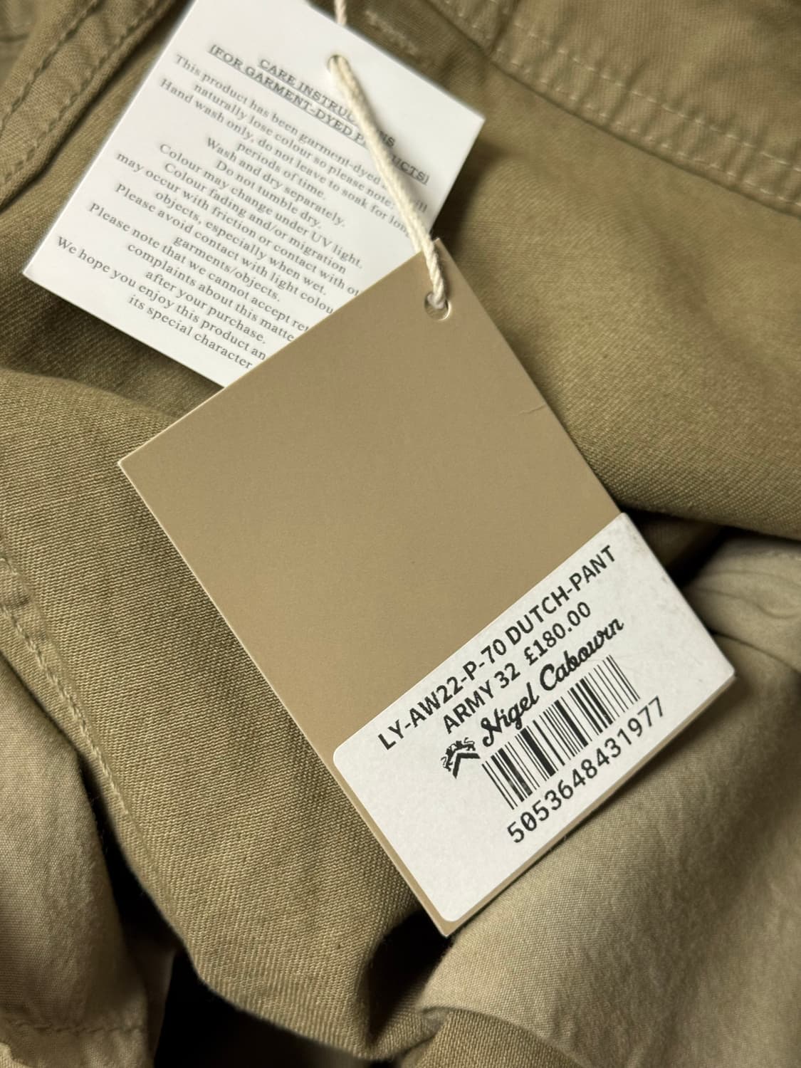 나이젤카본 코튼 카고 팬츠 상품이미지3