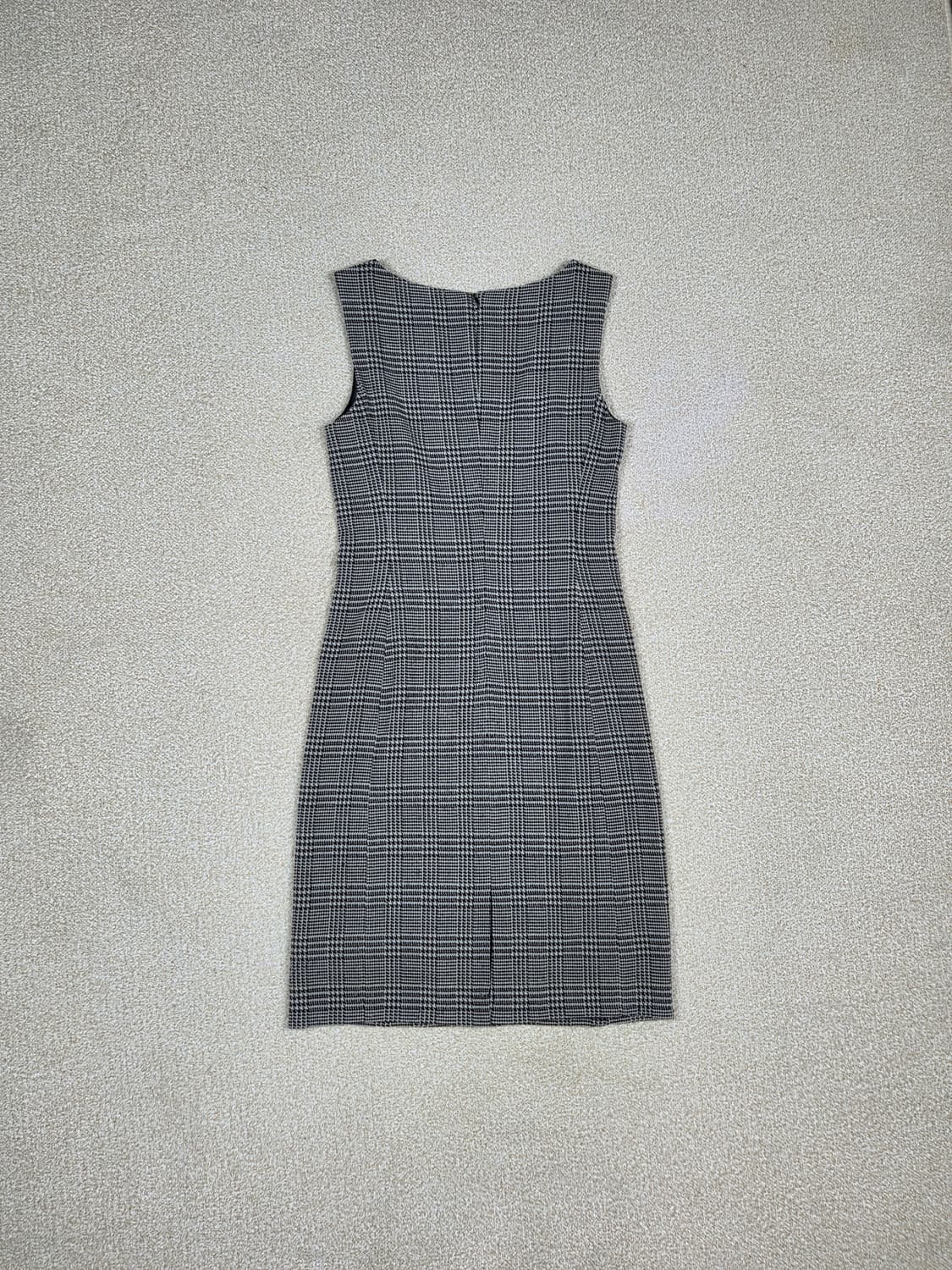 [막스마라] 메인라인 울 코튼 체크 슬리브리스 원피스 | S00034 상품이미지7