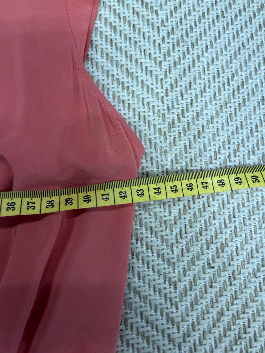 정품) 아스페시 여성 코랄 핑크 리본 원피스 36  상품이미지9