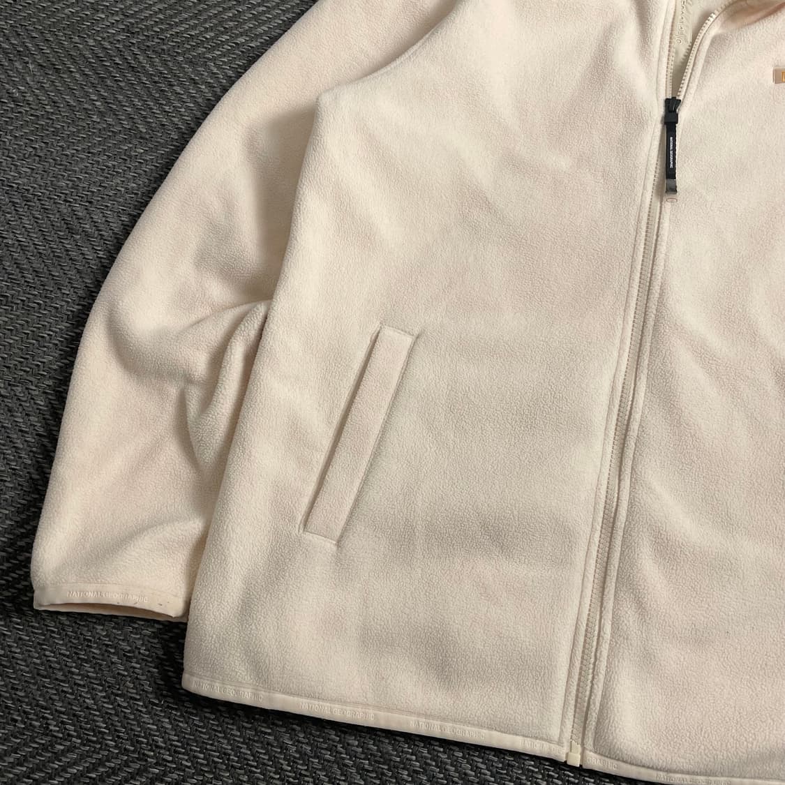 네셔널지오그래픽 와펜 플리스 집업 자켓 아이보리o 4442 상품이미지3