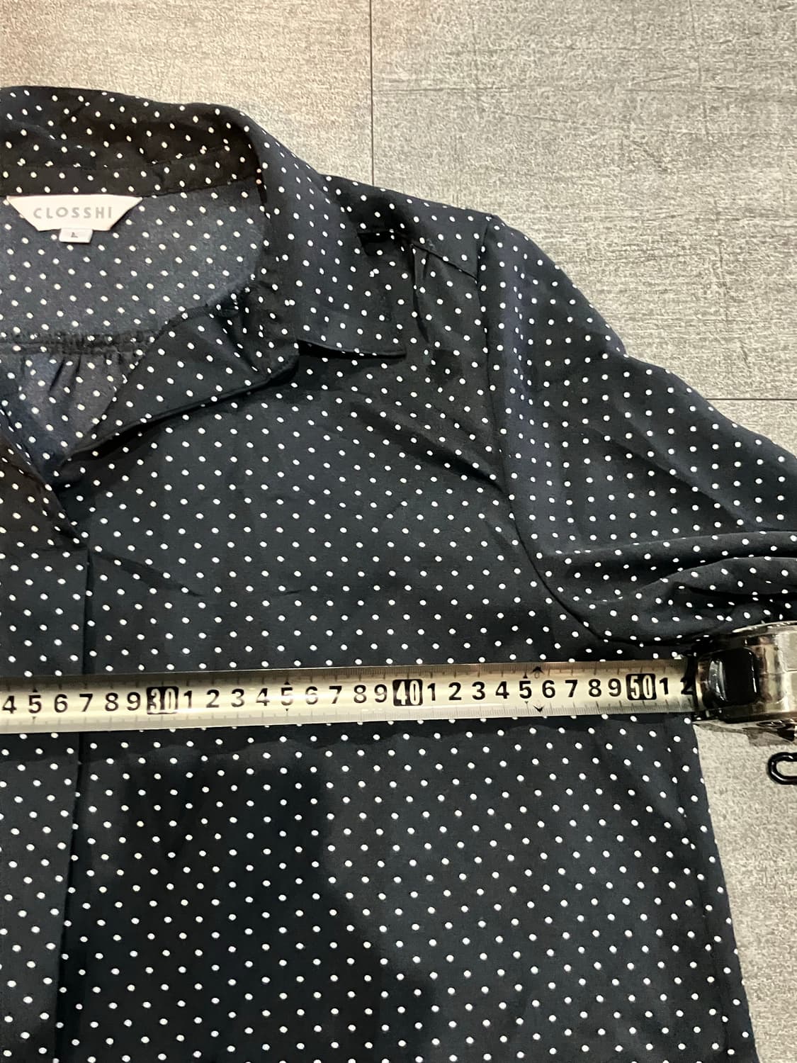 일본빈티지 Closshi 핀터깔 달천깔페어리 도트블라우스 상품이미지3