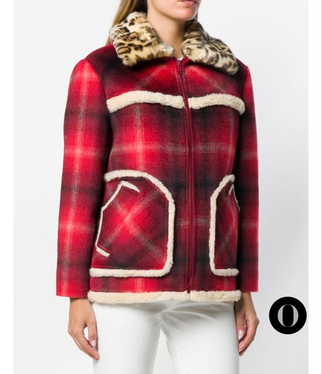 N 21 타탄체크 울 쉐르파 자켓 상품이미지2