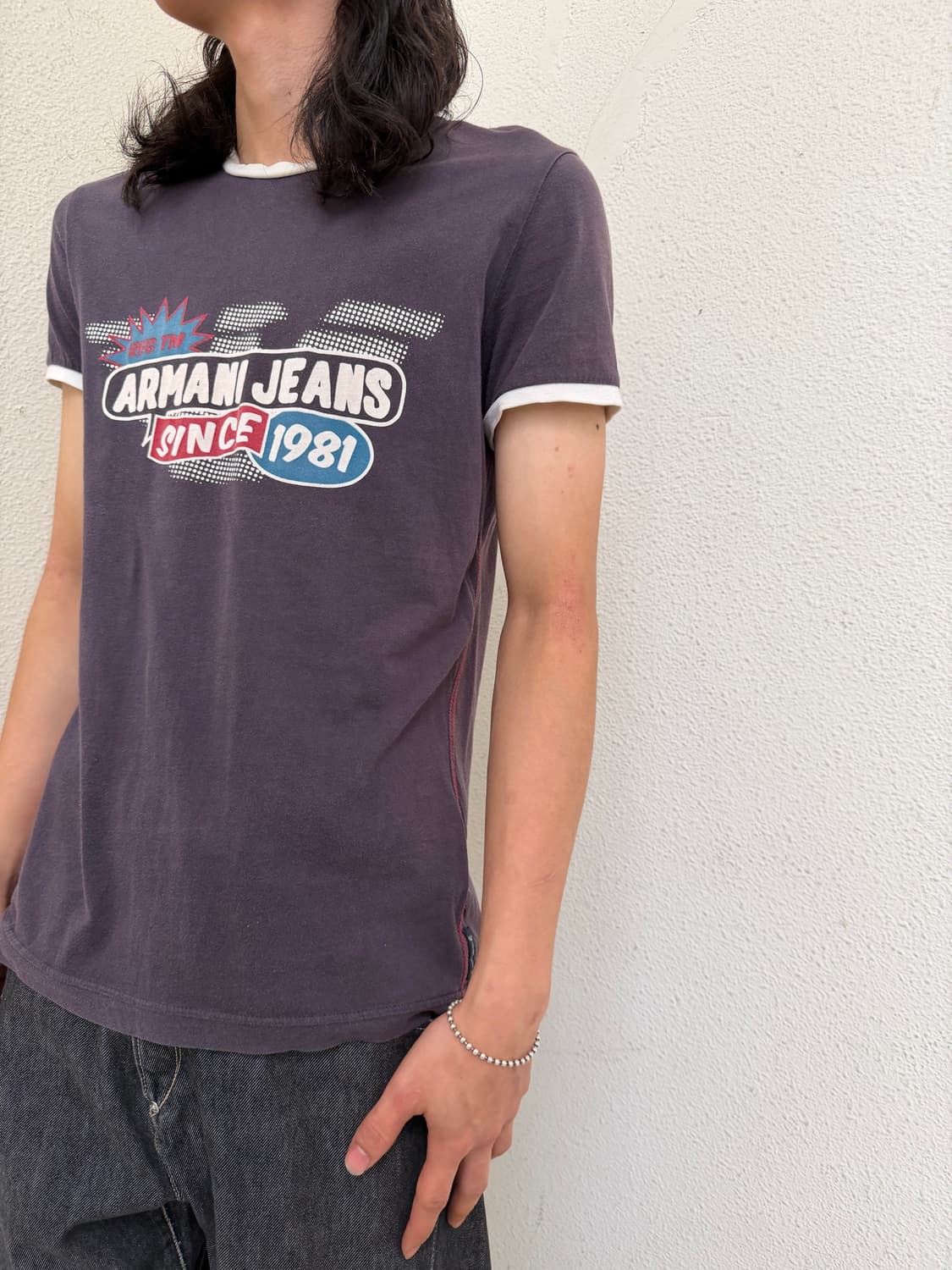 Armani Jeans faded ringer tee 상품이미지2