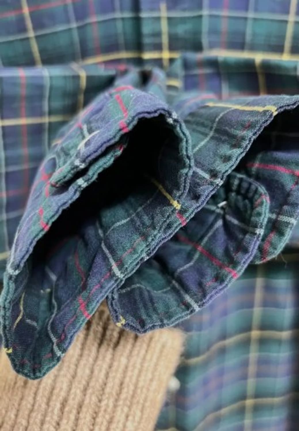 랄프로렌폴로 남성 카키체크패턴셔츠 S 상품이미지4