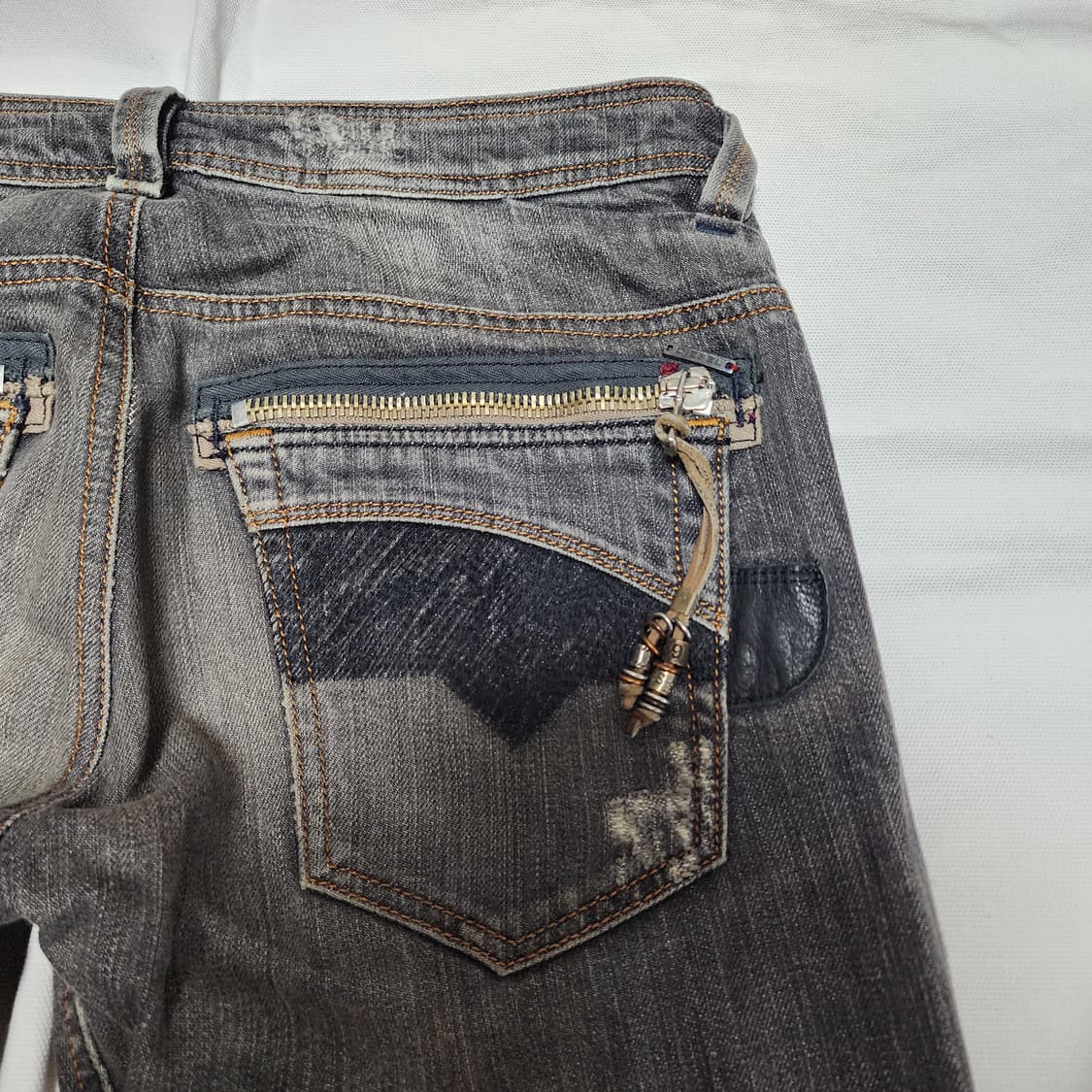 DIESEL SLAMMER 디젤 워시드 흑청 데님팬츠 상품이미지10