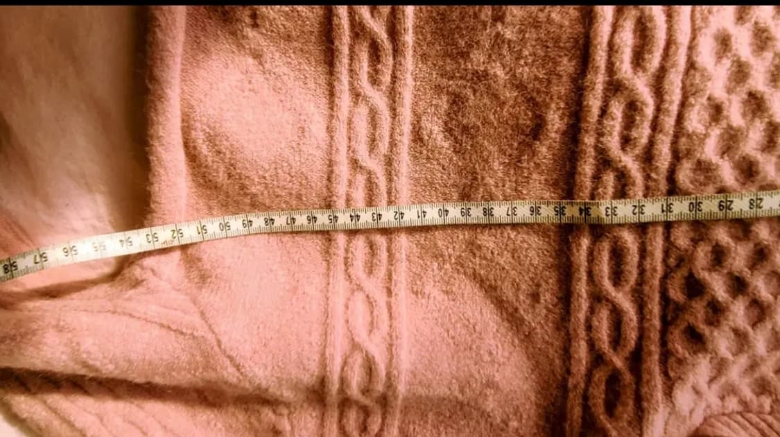 세일러 카라 샐몬 핑크 꽈배기 니트 상품이미지4