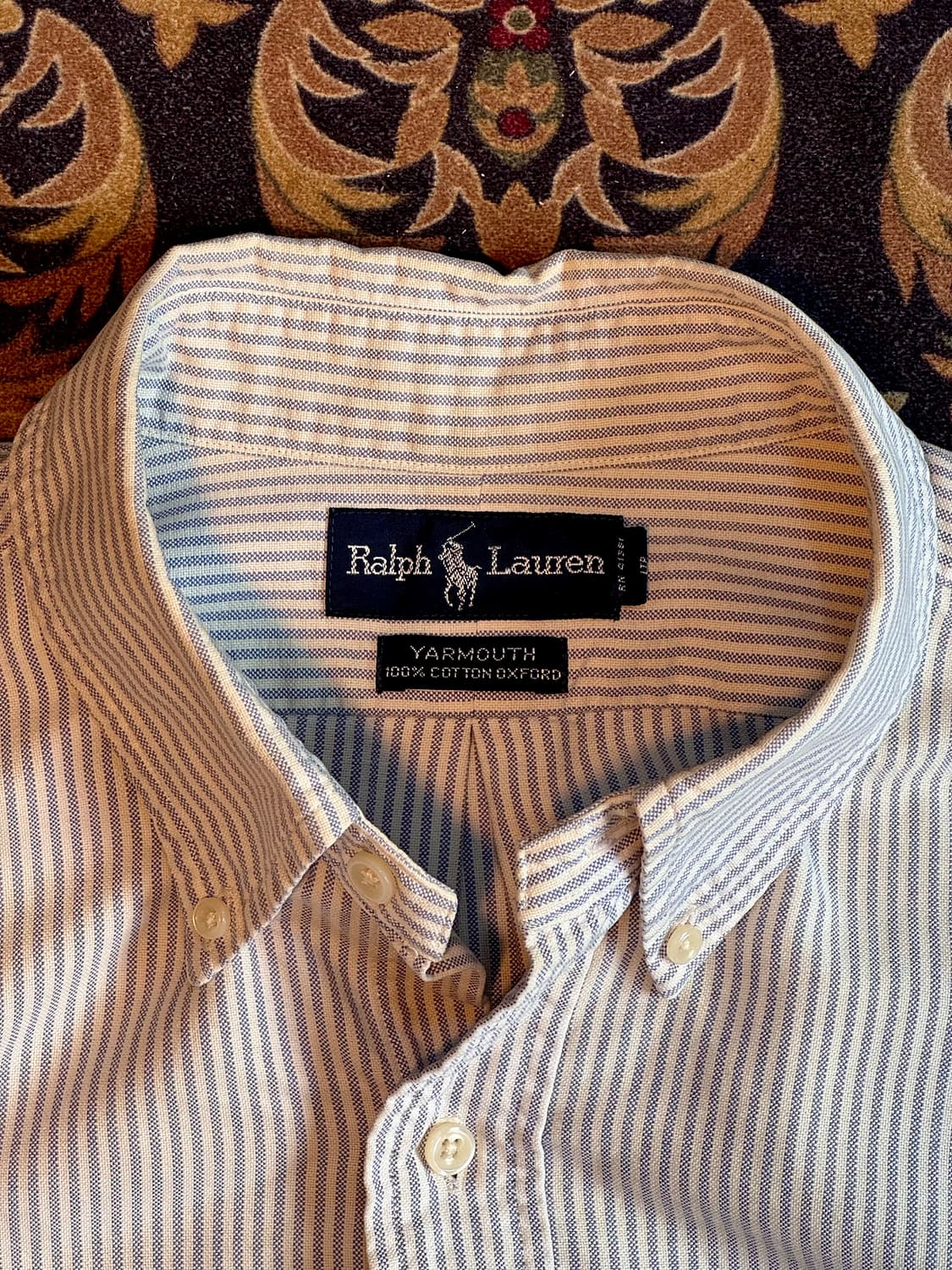 폴로 Yamouth 캔디스트라이프 버튼다운 옥스포드 셔츠 상품이미지3