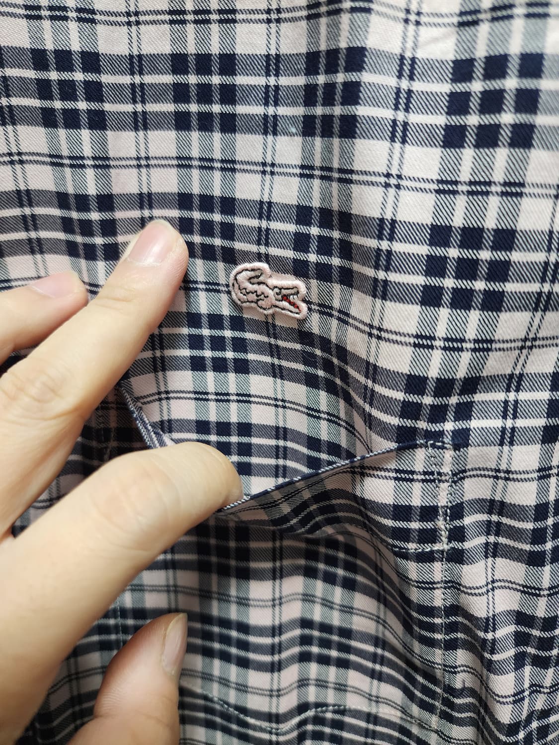 (새상품) 라코스테 홍콩 리미티드 체크셔츠 상품이미지3