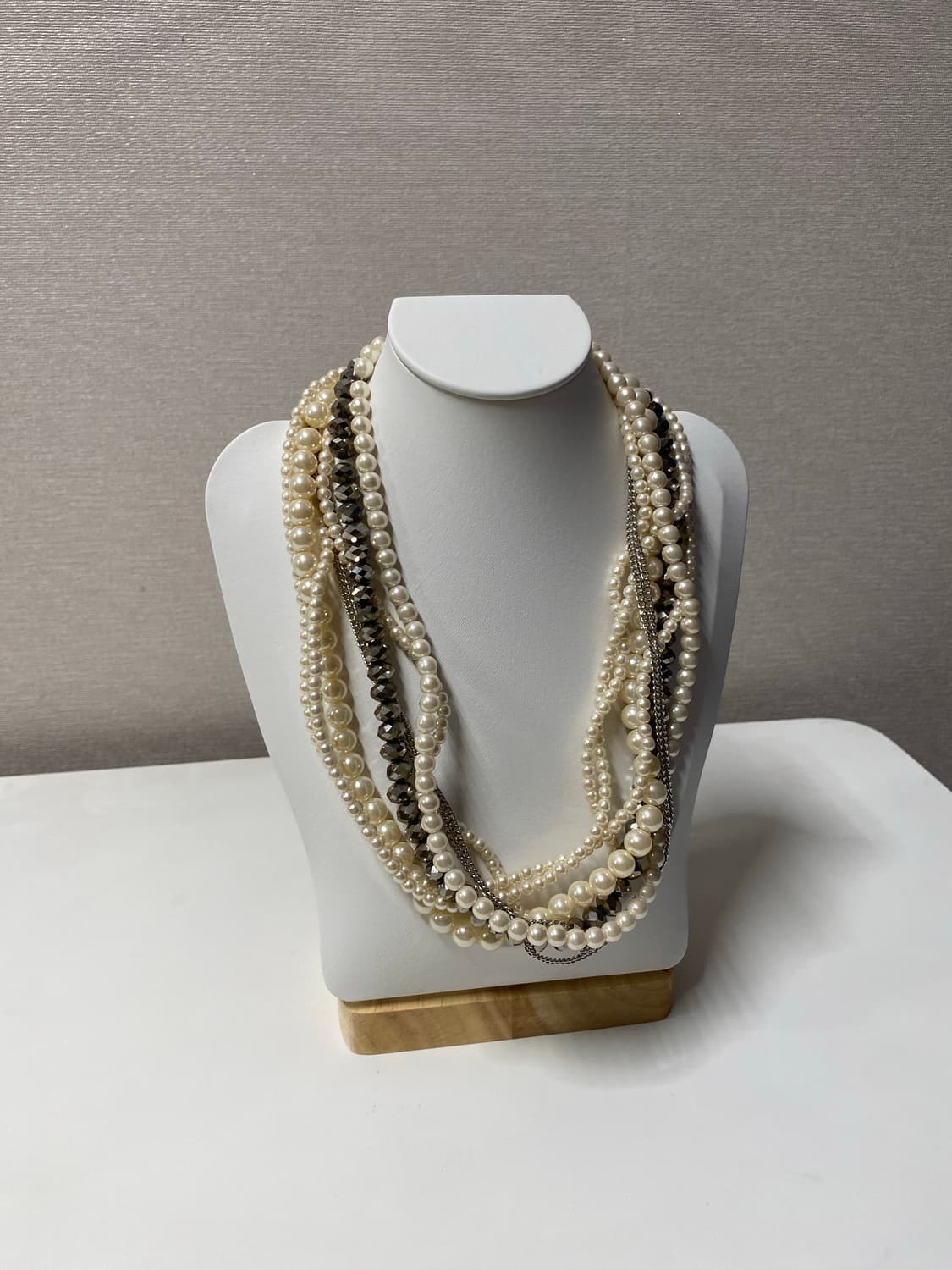 진주 레이어드 목걸이 빈티지 상품이미지3