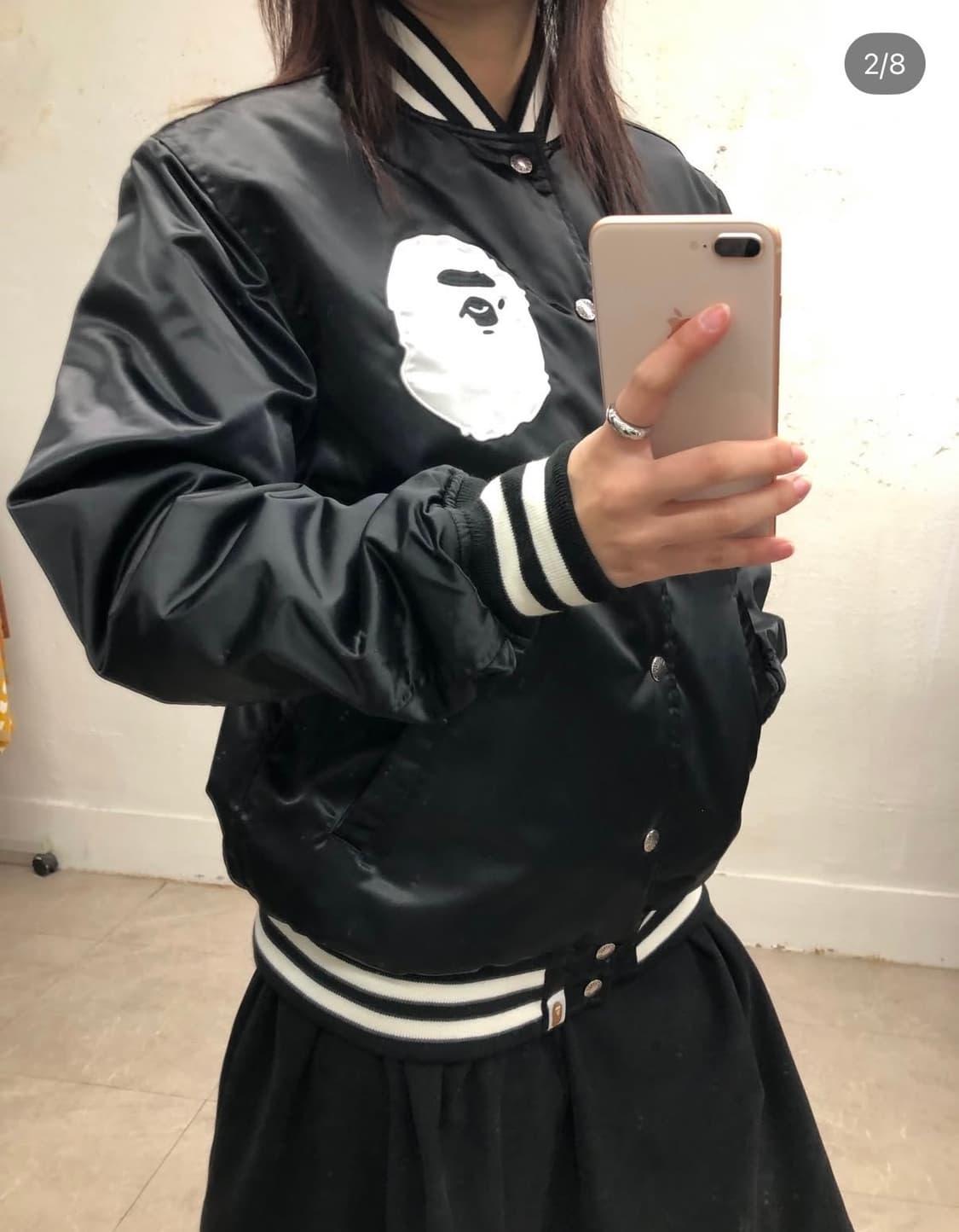 베이프 리버서블 양면 팀자켓 블루종 바시티 상품이미지2