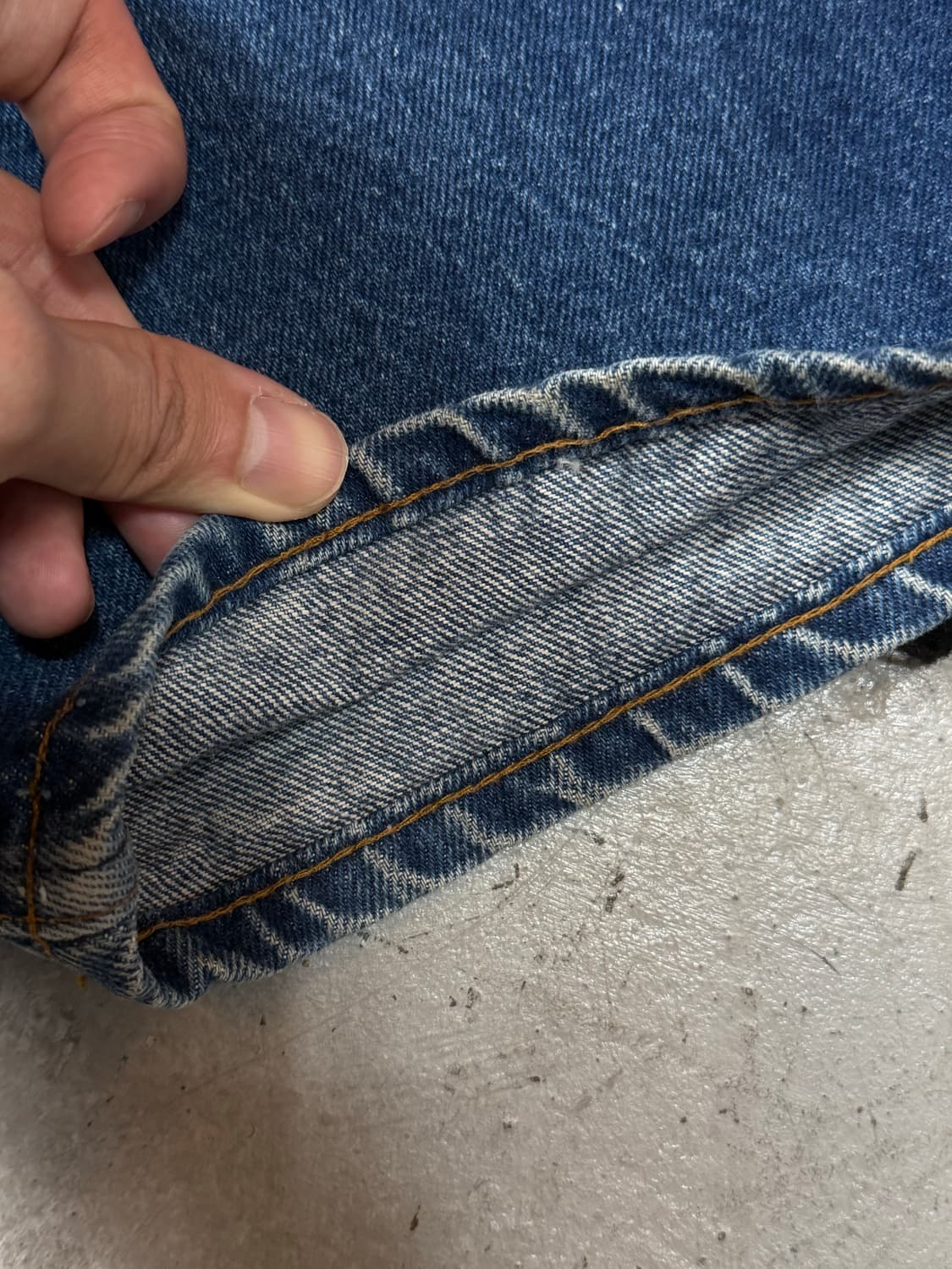 80's USA Made 빈티지 리바이스 517 오렌지탭 체인스티치 상품이미지9