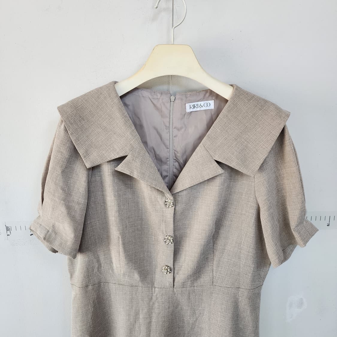 리리앤코 카라넥 린넨 원피스 상품이미지2