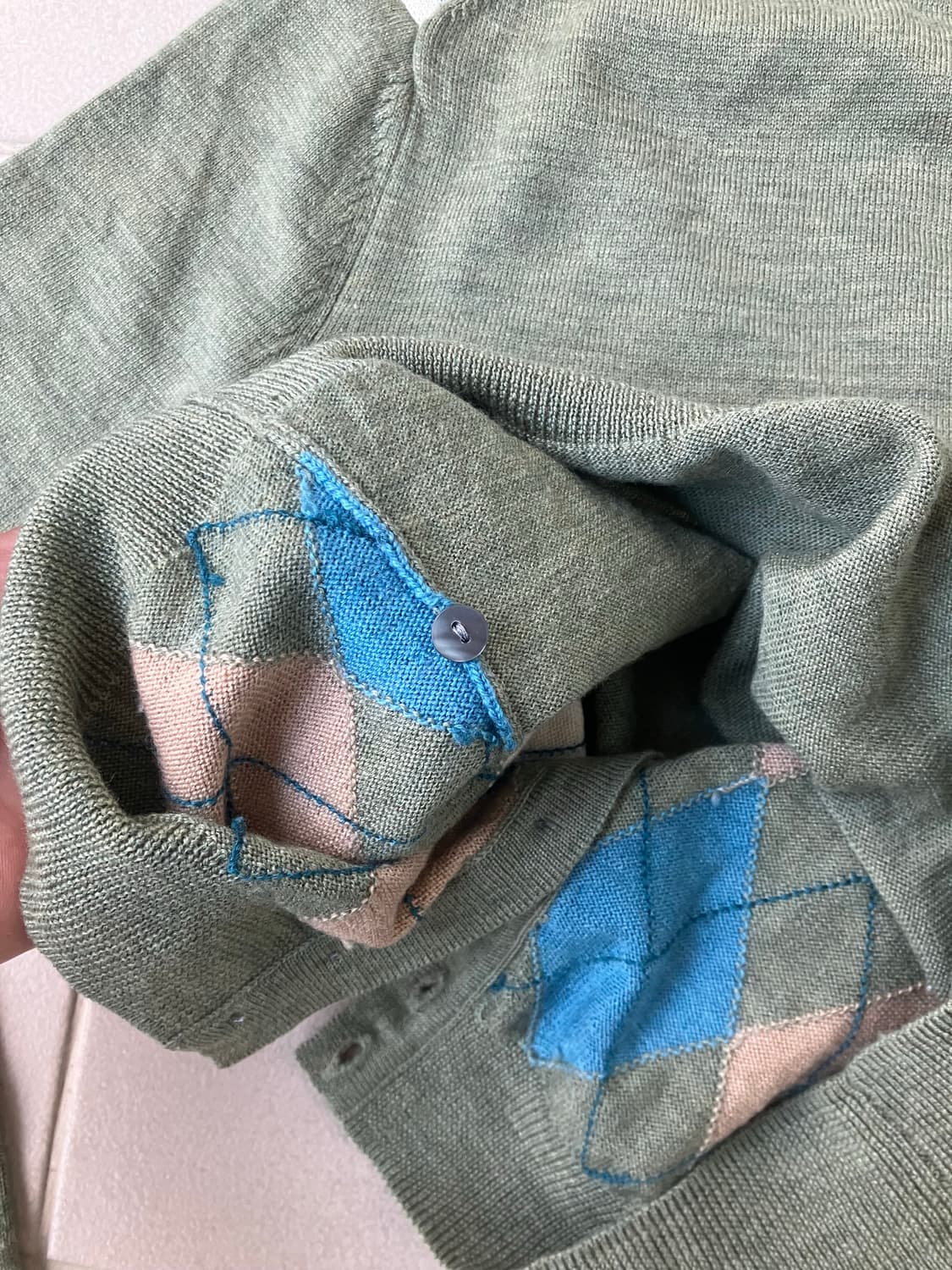 brooks brothers 아가일 니트 라운드 가디건 상품이미지5