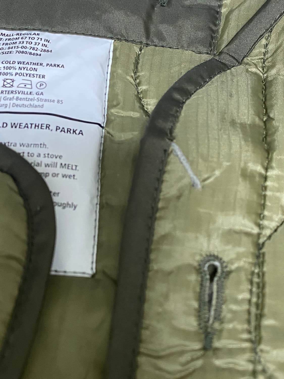  컬티즘 밀텍 정품 미군 M51 피쉬테일(내피포함) 카키 M 100~10 상품이미지10