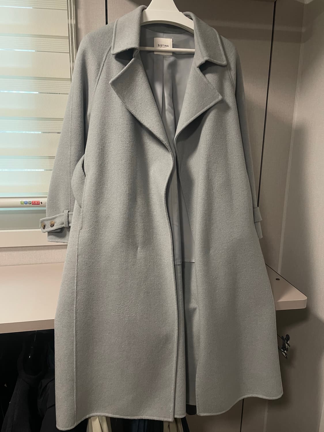 SISTINA 벨트 롱코트 상품이미지2