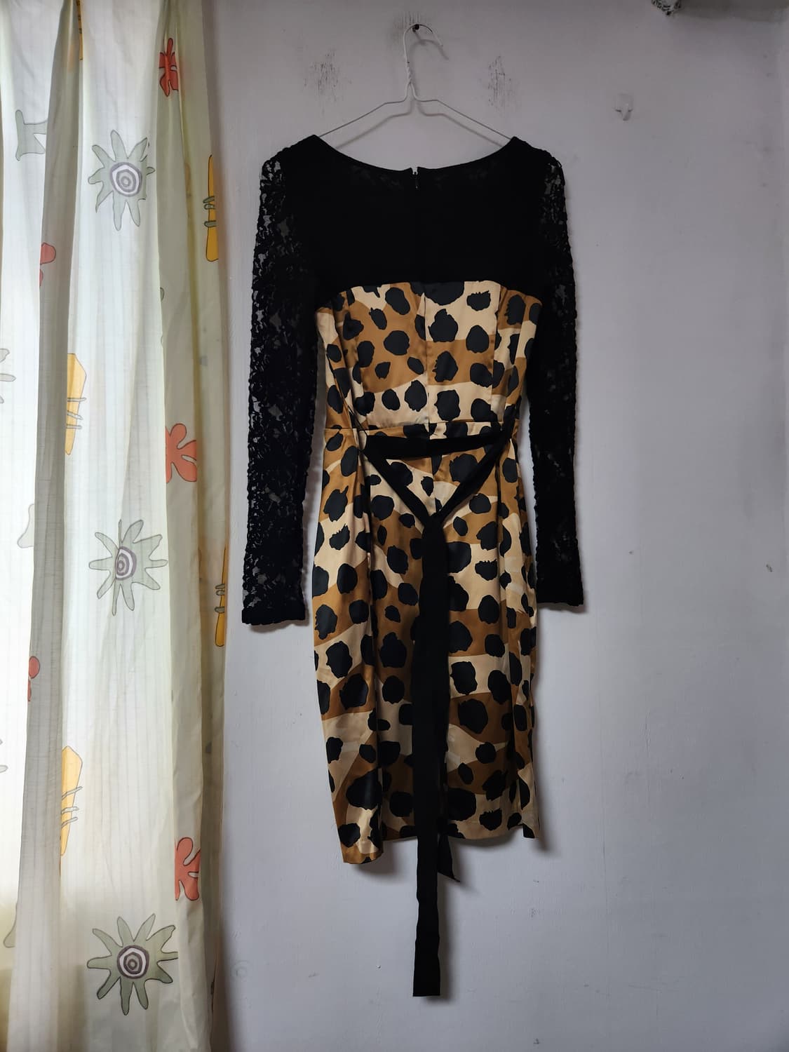 르샵블랙   레이스 배색 롱원피스55 상품이미지2