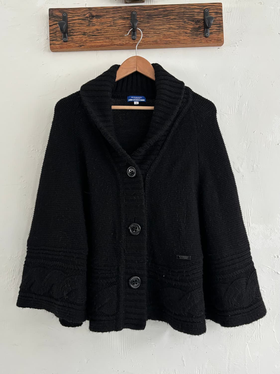 Burberry 버버리 블루라벨 블랙 케이프 상품이미지4