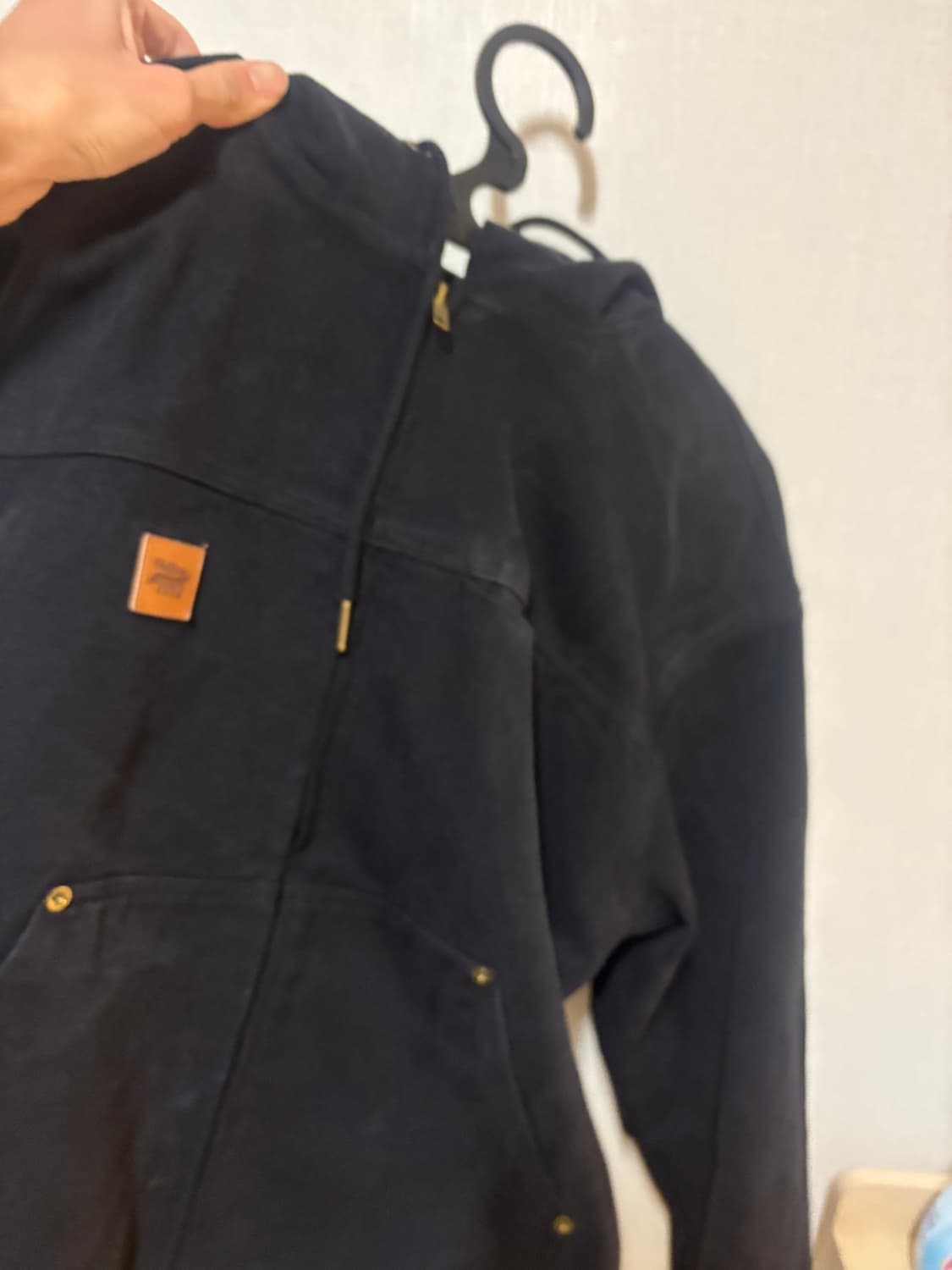 빈티지 워싱 캔버스 워크 후드 집업  상품이미지1