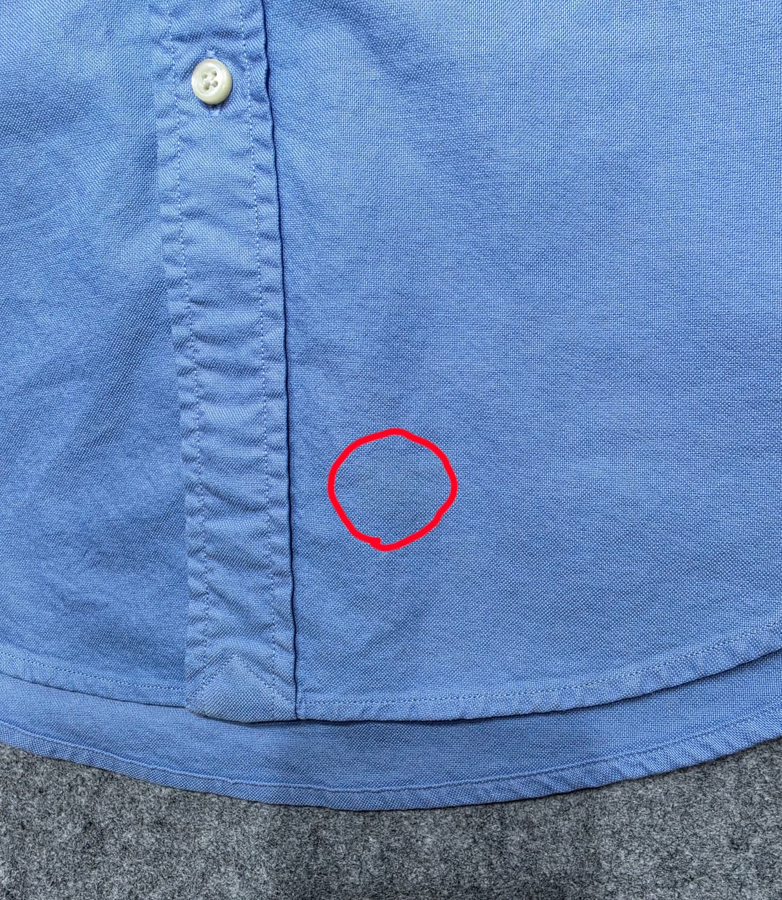 폴로 랄프로렌 클래식핏 옐로우 포니 큐알택 셔츠 S 상품이미지4