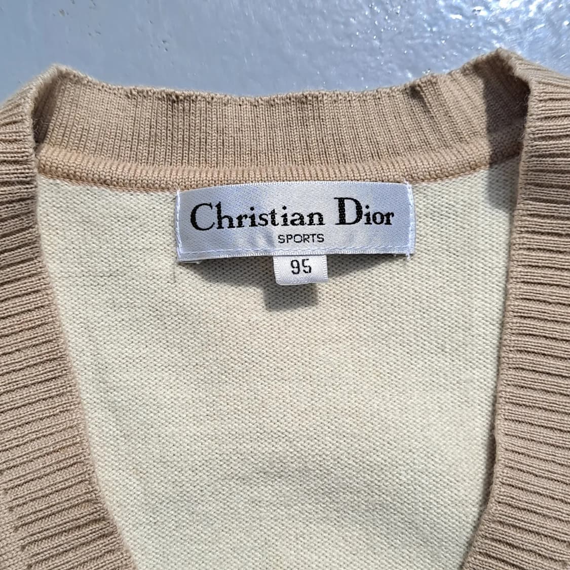 [크리스찬 디올] 오블리크 브이넥 니트 베스트 조끼 상품이미지5