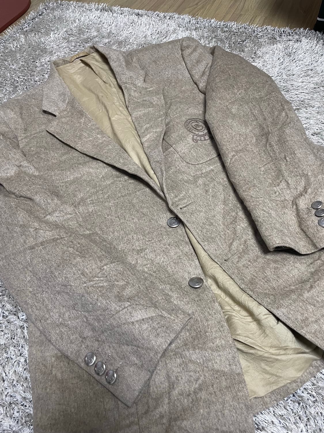 이태리제 체루티 캐시미어혼방 블레이저 사이즈 105~110 상품이미지2