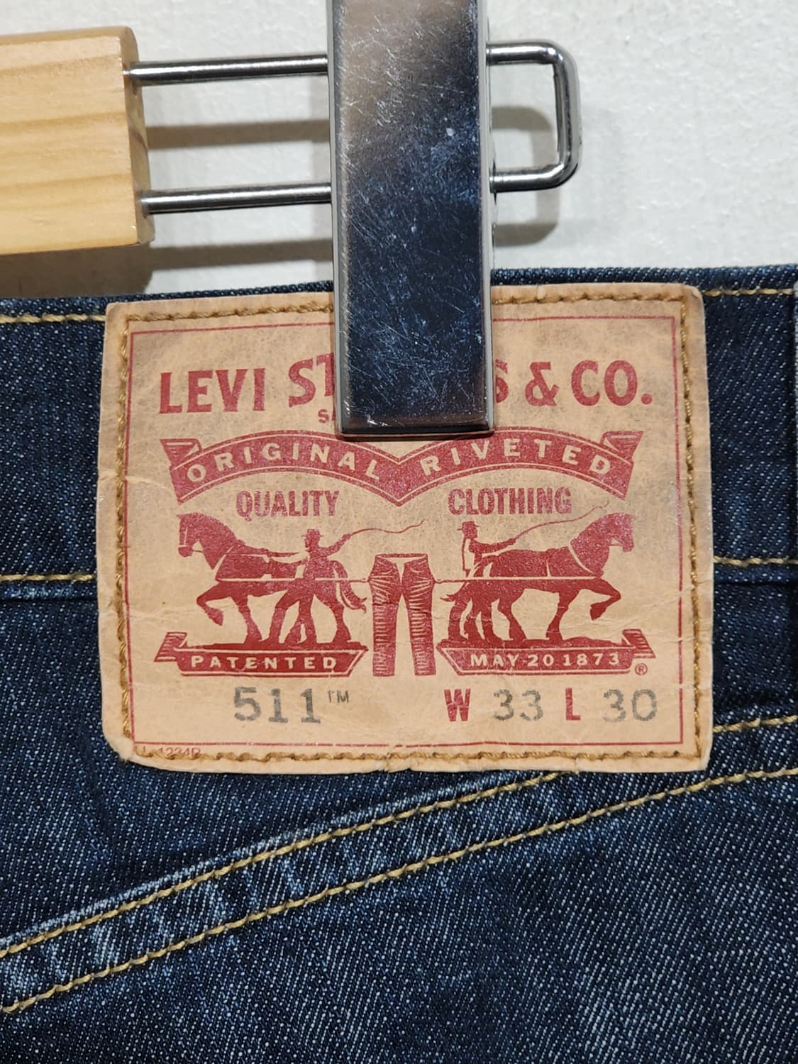 (33) 리바이스 511 청바지 진청 스판 데님팬츠 135주년판  상품이미지4