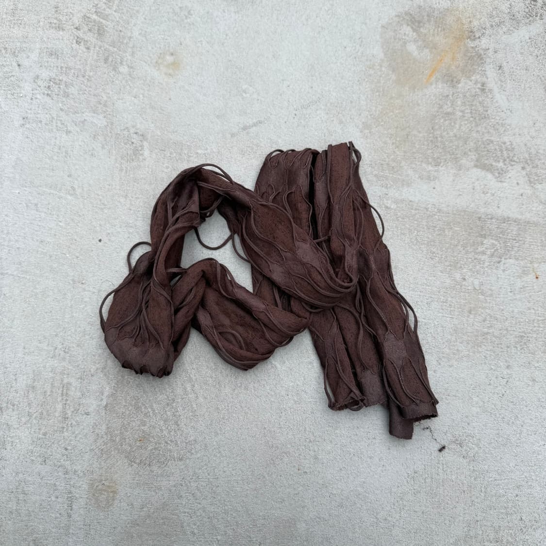 빈티지 그런지 브라운 스카프 상품이미지2