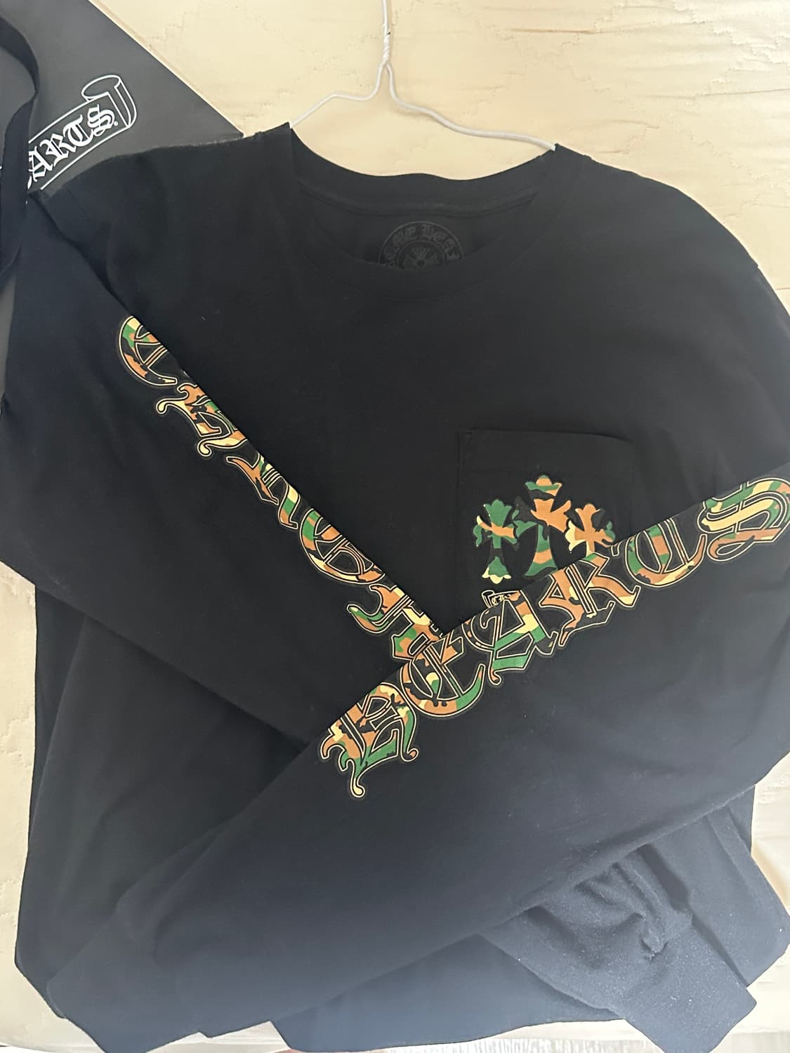 크롬하츠 홀스슈 카모 롱슬리브 긴팔티 M 상품이미지3