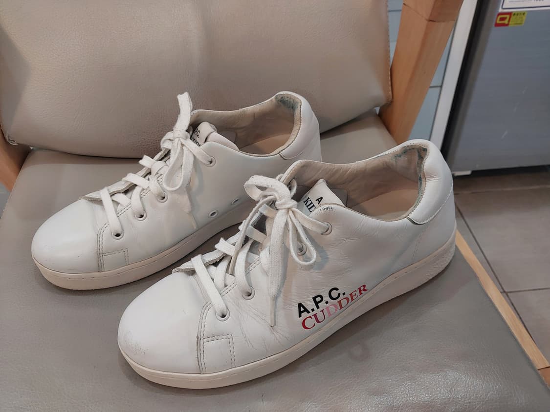 Kid Cudi x APC 아페쎄 스니커즈 레더 화이트 260mm 상품이미지1