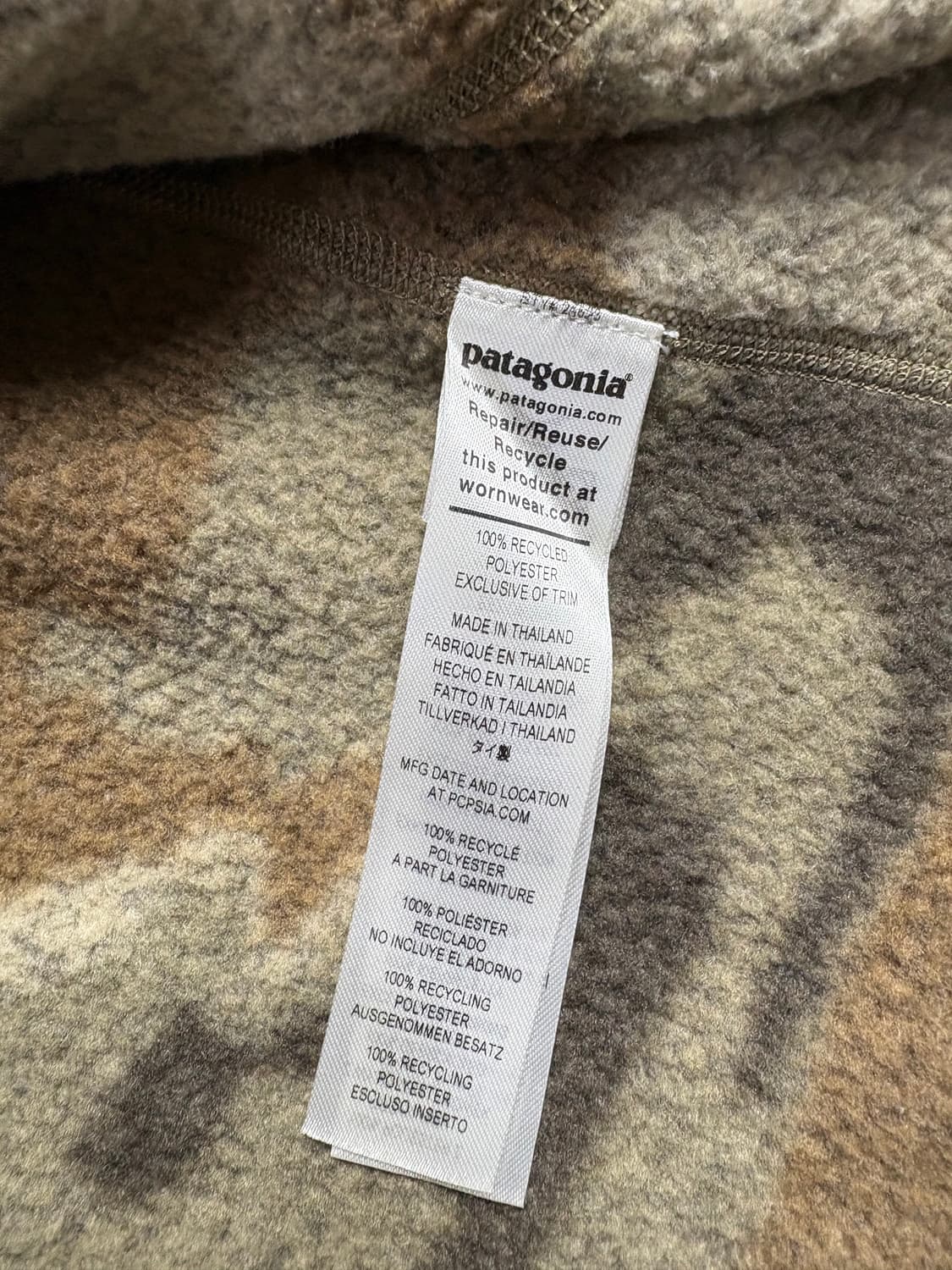 Patagonia 파타고니아 카모 베터 스웨터 플리스 L 상품이미지5