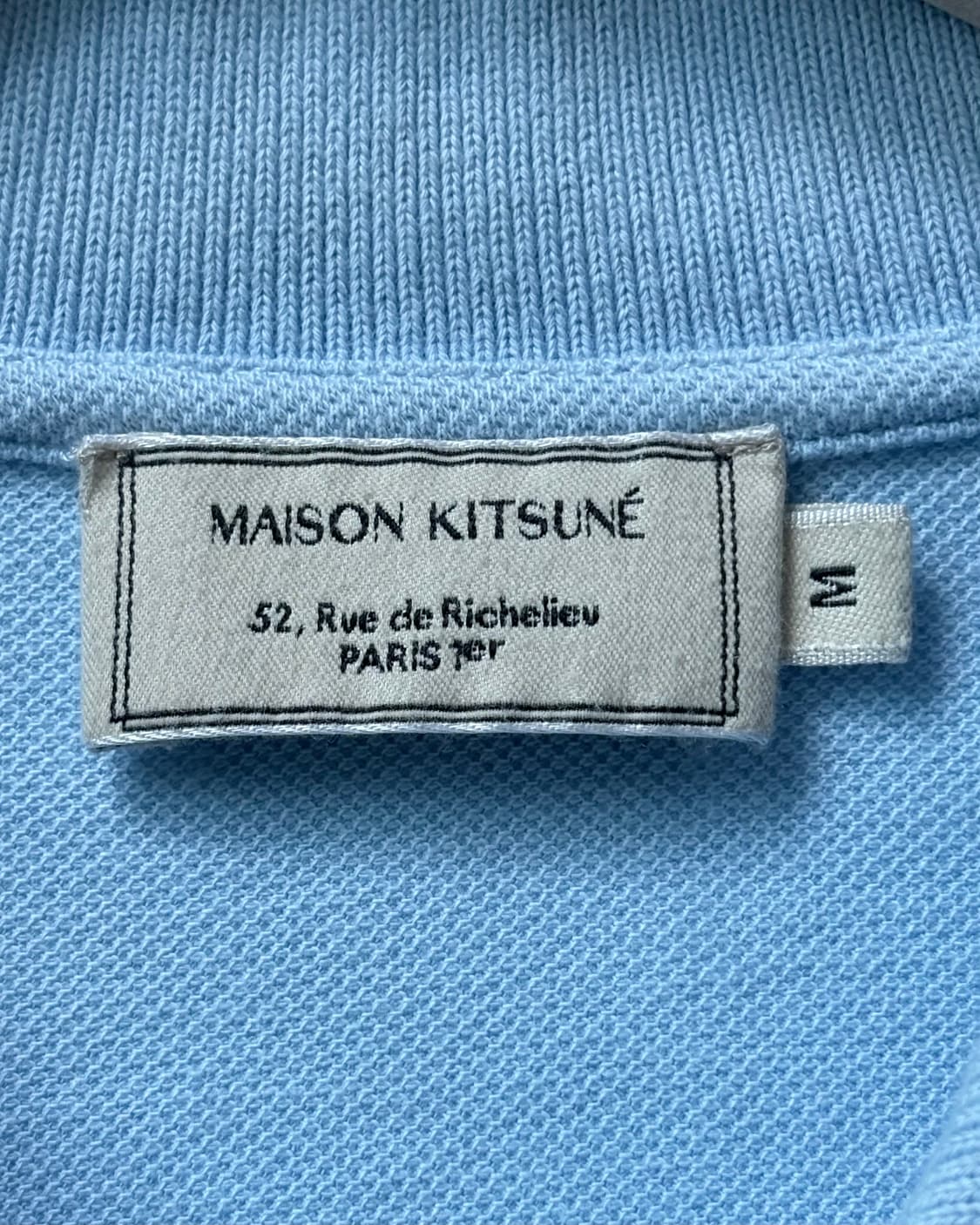 MasionKitsune 메종키츠네 스카이블루 PK셔츠 상품이미지6