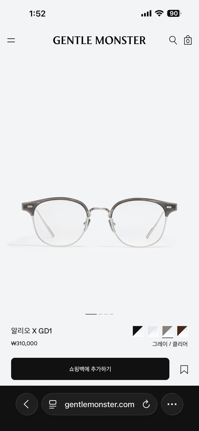 젠틀몬스터 알리오X GD1 그레이 풀박스 상품이미지1